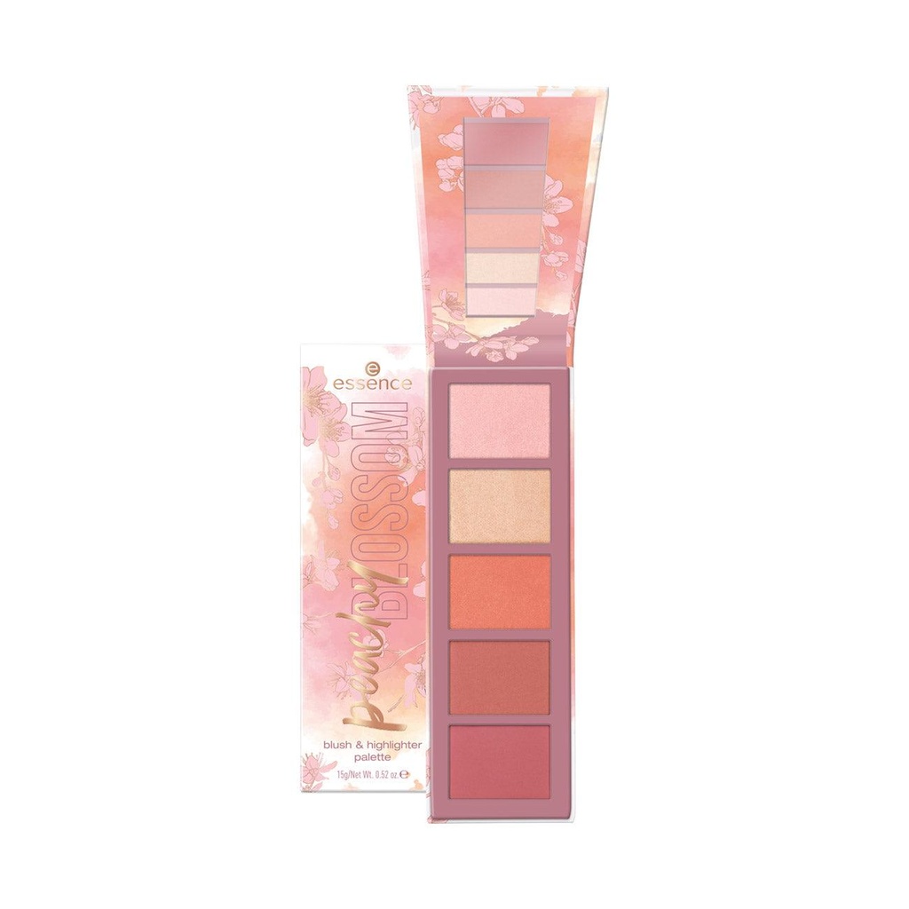 Peachy Blossom Blush & Highlighter Palette Essence
