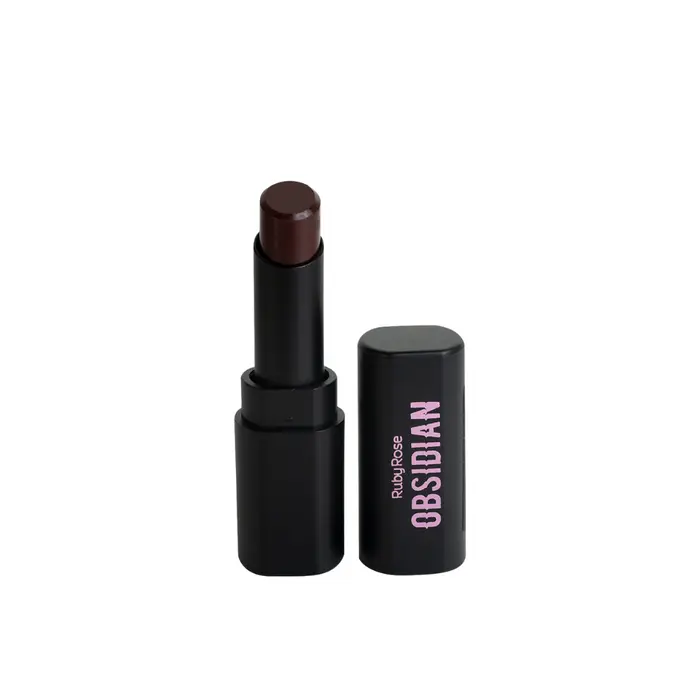 Obsidian Cream Satin Lipstick  Ruby Rose