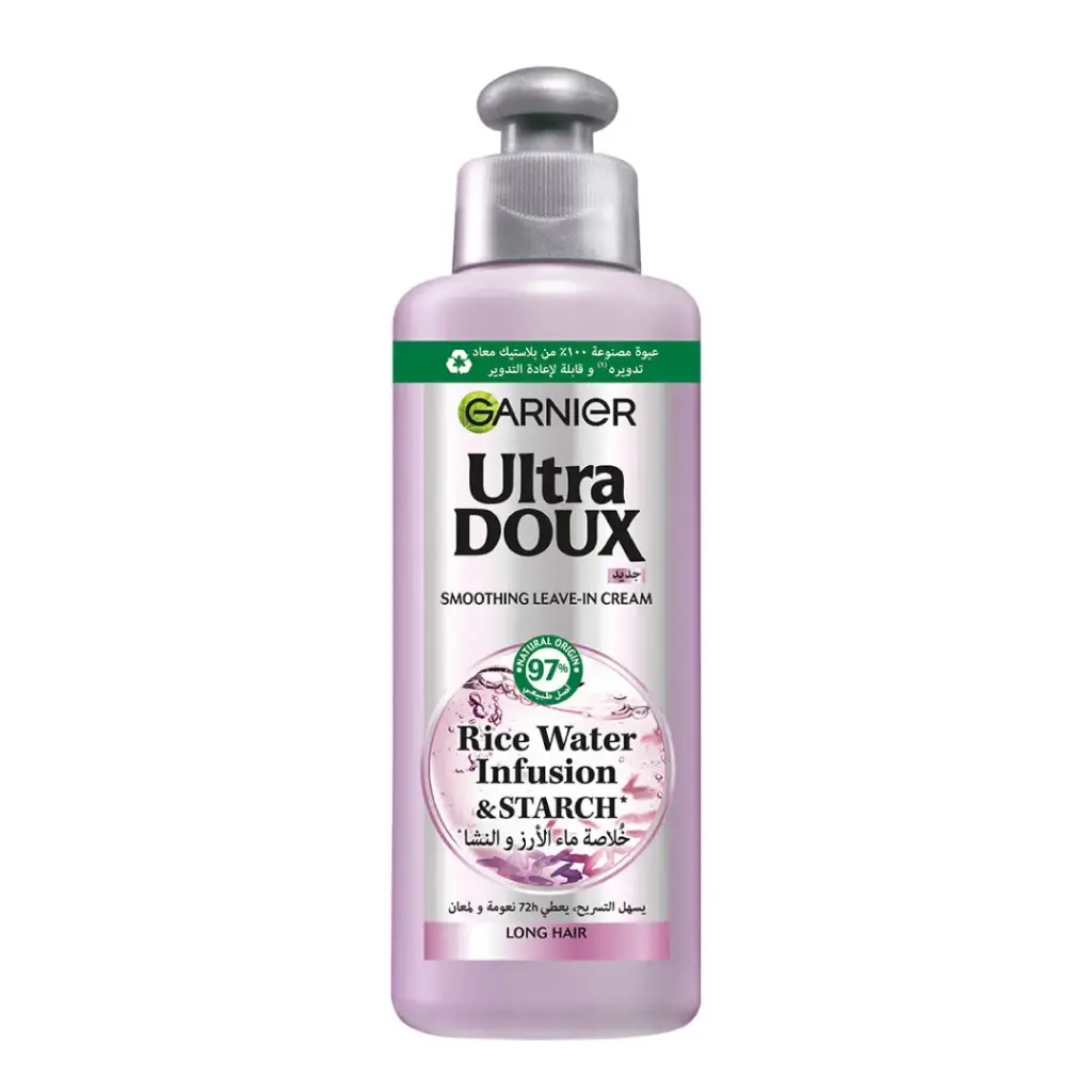 Ultra Doux Smoothing Leave-In Cream Rice Water 200ml Garnier