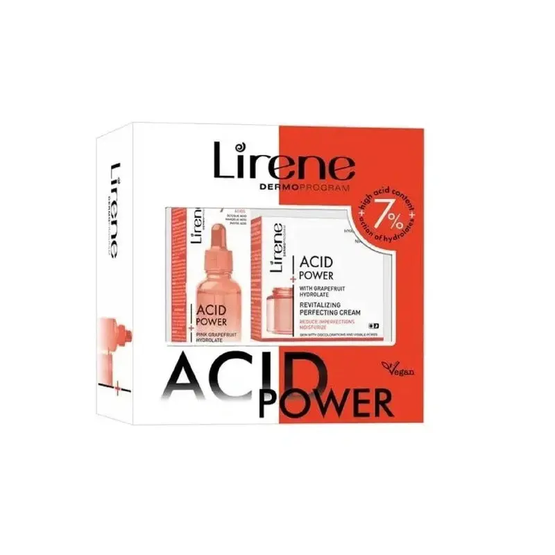 Acid Power Set Face Cream 50 ml + Face Serum 30 Ml Lirene