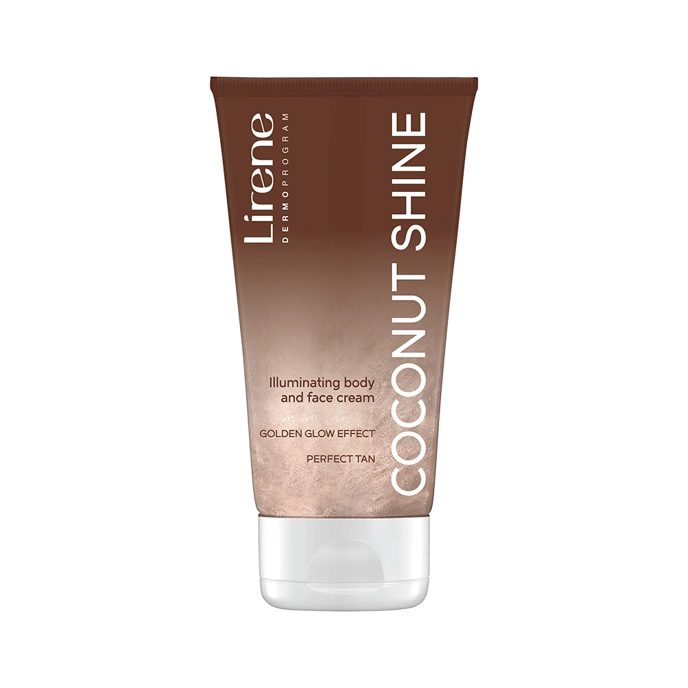 Coconut Shine Illuminating Body And Face Cream 150ML Lirene