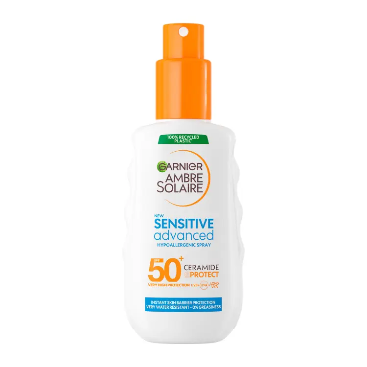 Ambre Solaire Sensitive Advanced Spray Adult SPF 50 150Ml Garnier