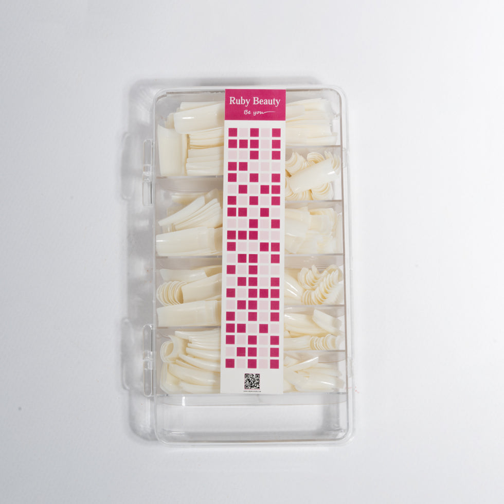 Natural Nail Tips Ruby Beauty