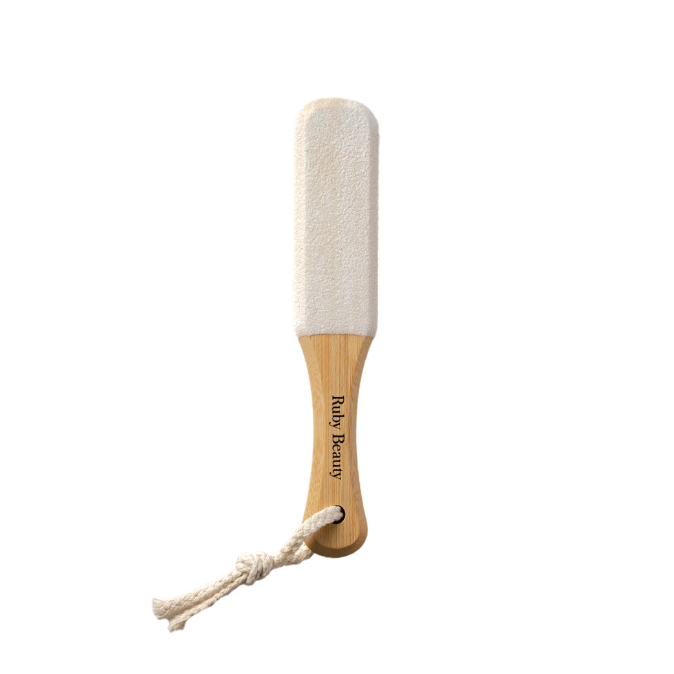 Wooden Foot File  Double-Sided Dead Skin Remover Ruby Beauty