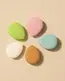 Small Sponge Puff Set – Heart & Teardrop Shapes Ruby Beauty 