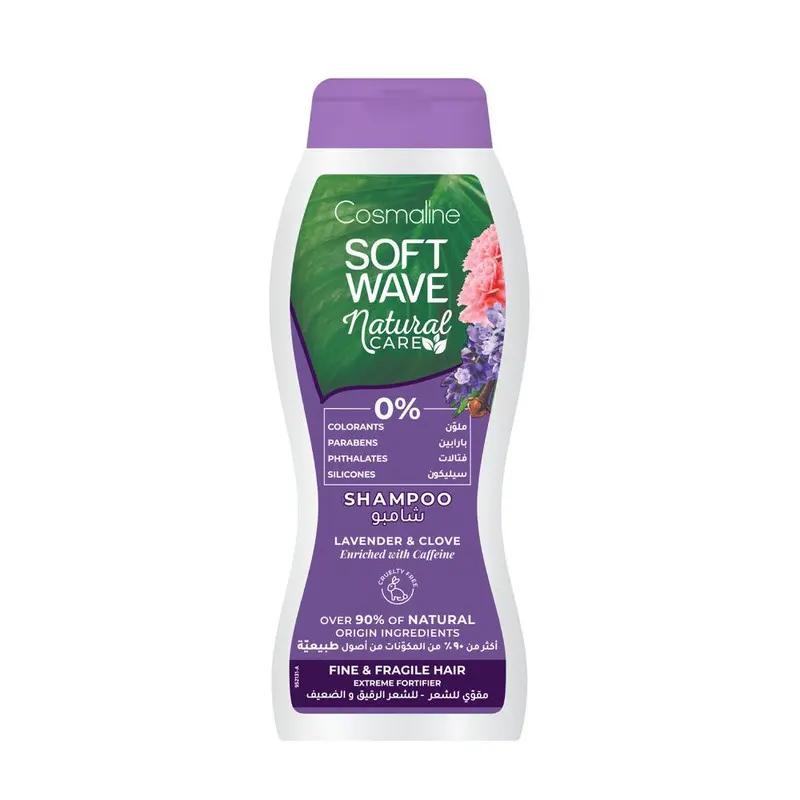 Soft Wave Shampoo Natural Fine/Fragile Hair 400ml Cosmaline