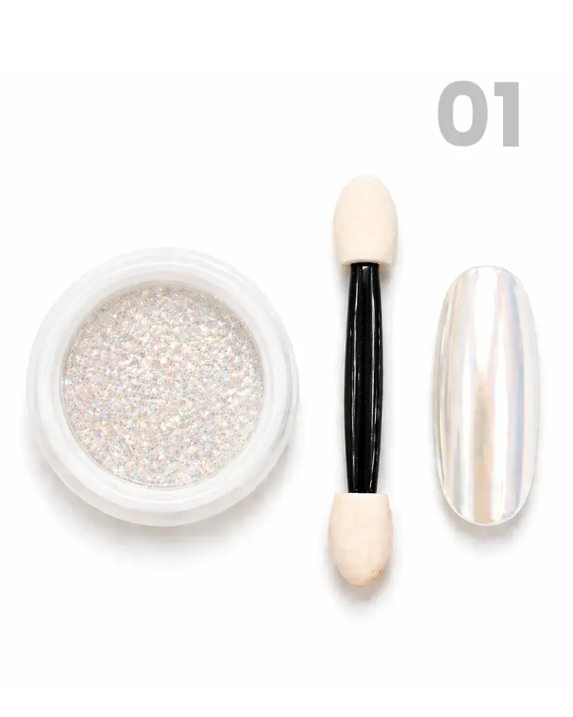 Aurora Nail Powder – Iridescent Effect  Ruby Beauty  