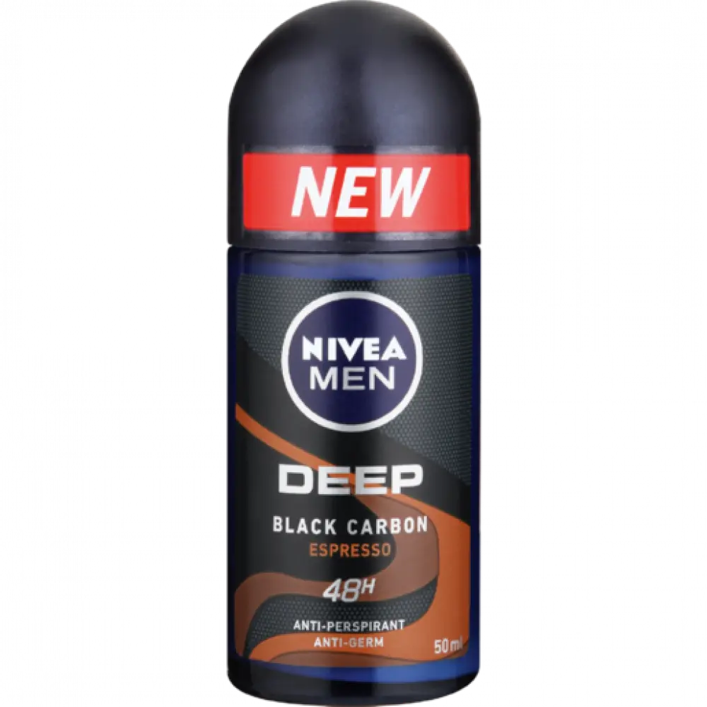 Deep Black Carbon  Roll On 50ml For Men Nivea 