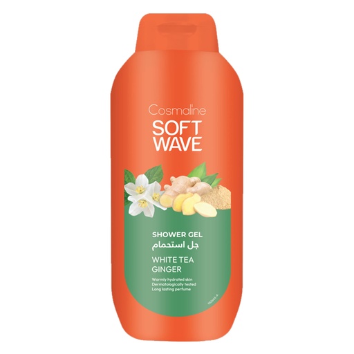 [B0020076] Soft Wave Shower Gel White Tea Ginger 650Ml Cosmaline