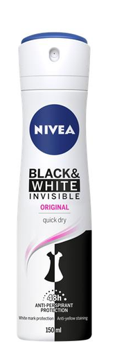 [NV-DEO-IC] Black & White Invisible Clear Deo150ML Nivea