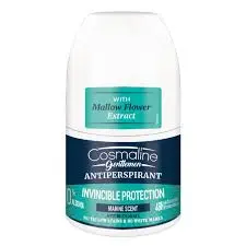 [B0020046] Invincible Protection Roll On For Men 50ml Cosmaline