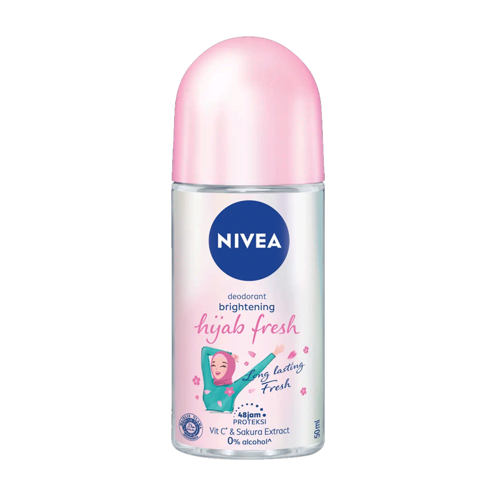 [NV-ROLL-BHF] Brightening Hijab Fresh Roll On For Women 50ml Nivea