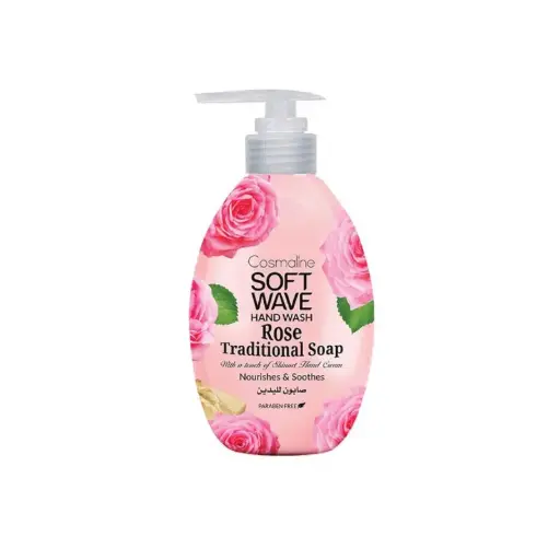 [B0003922] Soft Wave Rose Traditional Soap Hand Wash 550ml Cosmaline