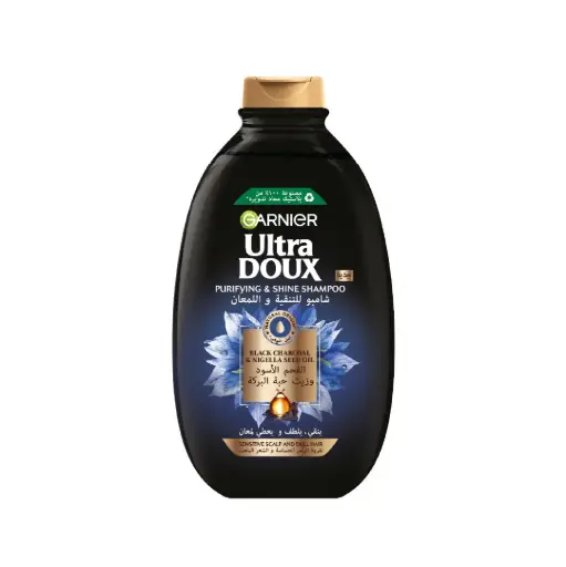 [R0615901] Ultra Doux Black Charcoal Shampoo 600ml Garnier