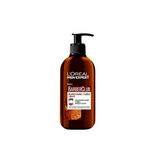 [A9398801] Men Expert Barber Club Beard, Face & Hair Wash 200ml L'Oréal Paris