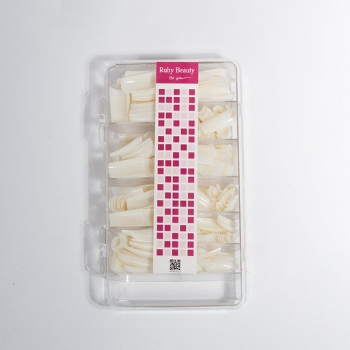 [RB-837] Natural Nail Tips Ruby Beauty