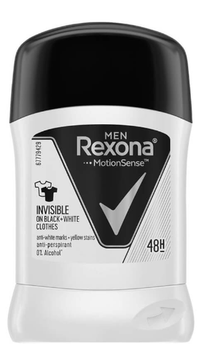 [RX-STICK-C] Invisible on black & white clothes Stick 40G For Men Rexona