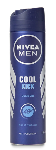 [NV-COOLKICK-DEO] Cool Kick Deo 150ml For Men Nivea