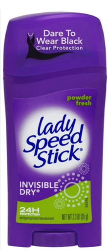 [SS-INVISIBLE65-STICK] Invisible Dry Powder Fresh Deo Stick 65G Lady Speed Stick