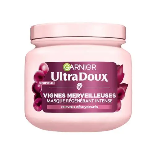 [C7206500] Ultra Doux Grape Regenerating Moisturizing Hair Mask 200ml Garnier 