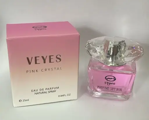 [1130-EDP-P] Pink Crystal EDP 25 ML For Women Veyes 