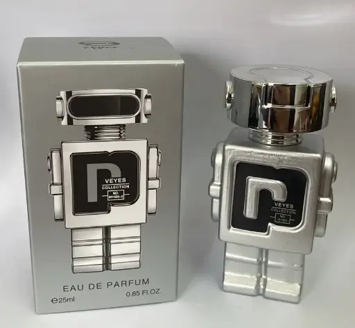 [1320-2-EDP-R] Robot Homme Silver EDP 25 ML For Men Veyes 