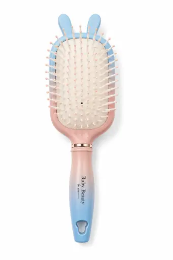 [RB-421-3] Bunny Detangling Hair Brush Ruby Beauty